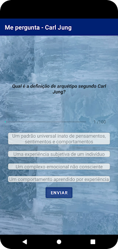 Android application Me Pergunta! Carl Jung screenshort