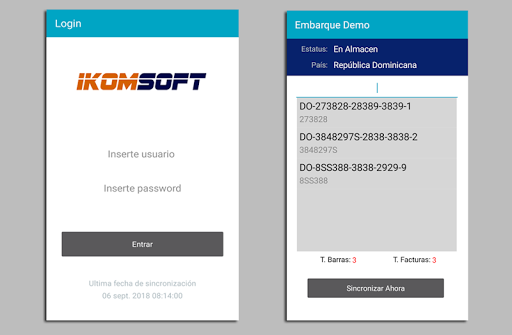 IKOMSOFT TRACKING Screen 2