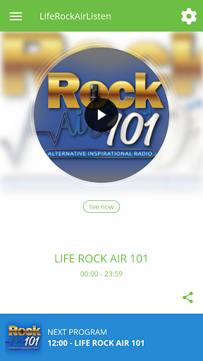 Android application LifeRockAirListen screenshort