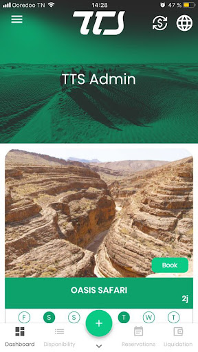 Android application TTS : Excursions B2B screenshort