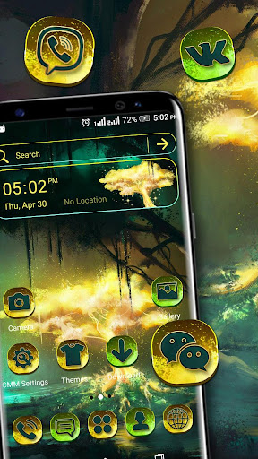 Android application Fantasy Jungle Launcher Theme screenshort
