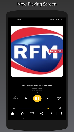 Radio GP: Guadeloupe Stations Screen 3