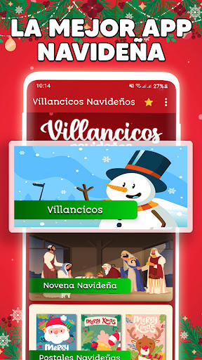 Android application Villancicos Navideños screenshort