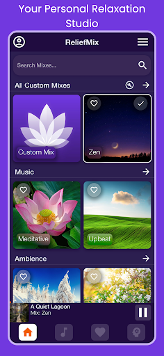 ReliefMix Affirmations & Sound Screenshot 1 - AppWisp.com