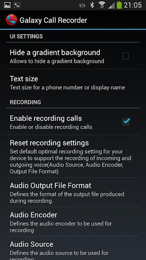 Galaxy Call Recorder