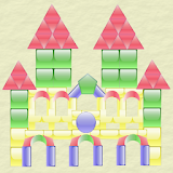 Building with blocks icon