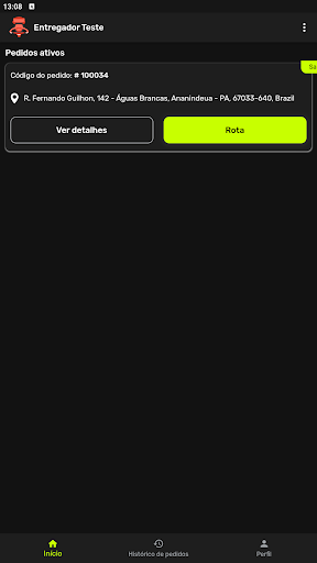 Android application Entregador - Boteco Expresso screenshort
