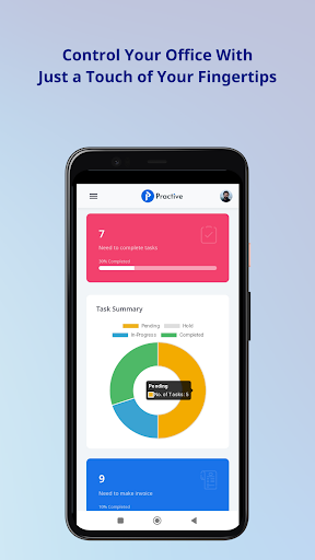 Android application Practive: CA Office Management screenshort