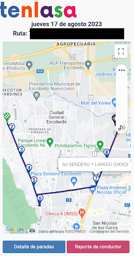 Tenlasa Rutas Screen 2
