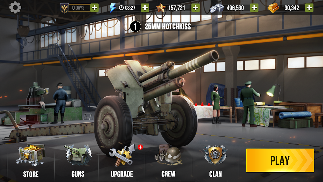 تحميل لعبة World of Artillery Cannon مهكرة 2024 للاندرويد