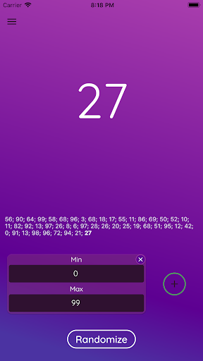 Aperçu de l'application