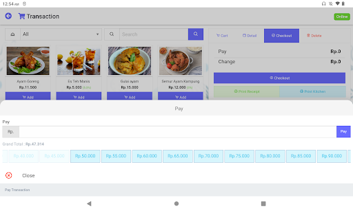 CM CASHIER Screen 3