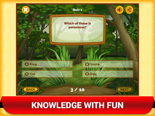 Android application Zoo Animal Quiz Games For Kids screenshort