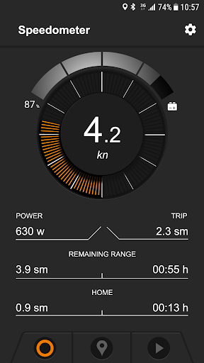 Android application Torqeedo TorqTrac App screenshort