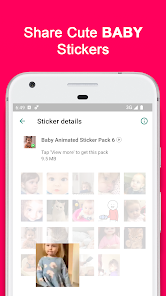 Captura de Pantalla 6 Baby Stickers Animated android