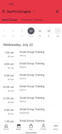 StarFit Studio Screen 2