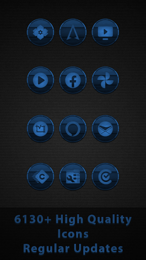 Vintage Blue Wooden Icons