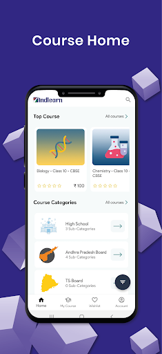 Android application IndLearn screenshort