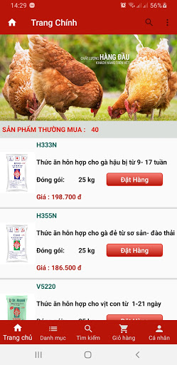 App Dat Hang ANT Screen 2