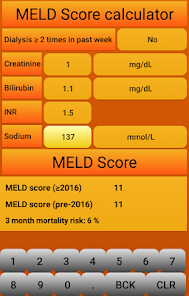 MELD Score calculator - Apps on Google Play