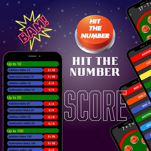 Hit The Numbers - Math games Screen 2