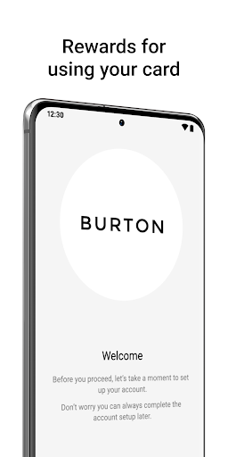 Android application Burton Card screenshort