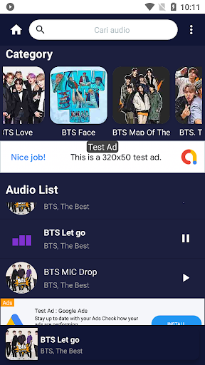 Android application K Pop Full Lirik screenshort