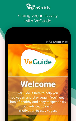 Android application VeGuide - Go Vegan the Easy Wa screenshort