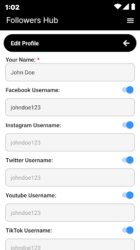 Followers Hub Screen 3