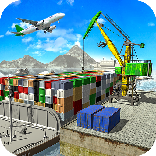 Cargo Transport Truck Driving Laai af op Windows