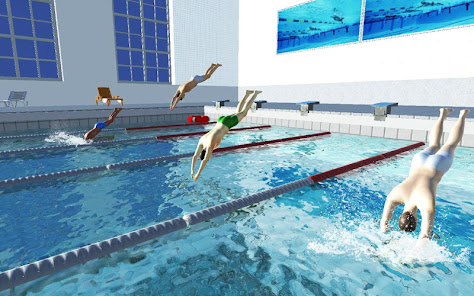 Captura de Pantalla 2 Carrera de piscina real - Temp android