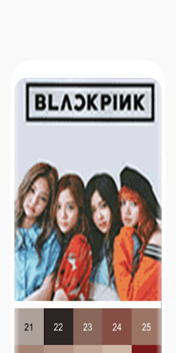 Blackpink Pixel Art | K-pop Color by Number Mod (Unlimited Money) Download screenshots 1