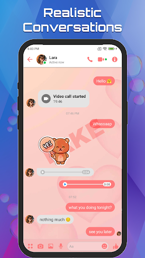 Screenshot of Fake Chat Story Message Prank