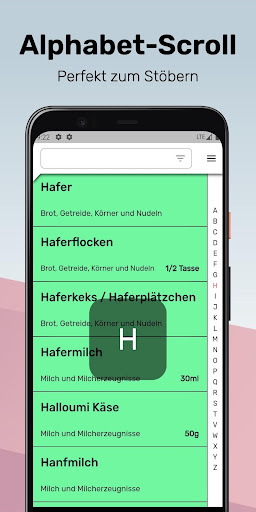 FODMAP Liste Deutsch - Die App Screen 3