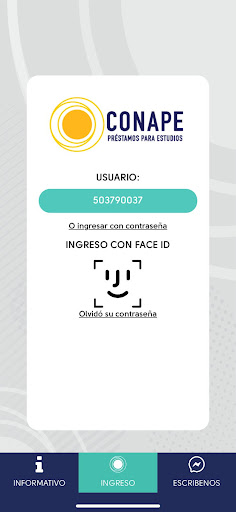 Android application Conape screenshort