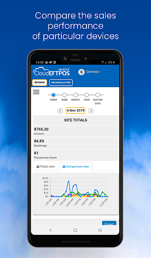 Android application Cloud EFTPOS Dashboard screenshort