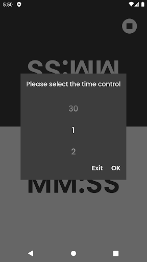 Chess Clock Screen 2