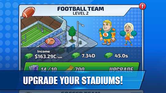 Sports Playoff Idle Tycoon MOD APK (Free Shopping) Download 3