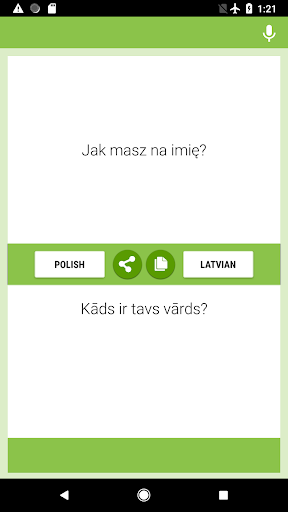 Android application Polish-Latvian Translator screenshort