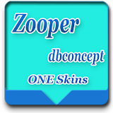 Zooper widget clock one icon