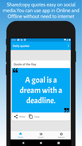 Android application Motivational Daily quotes screenshort