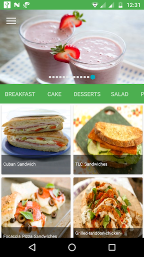 Android application Recipes - Breakfast Recipes + screenshort