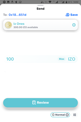 OnesWALLET Screen 2