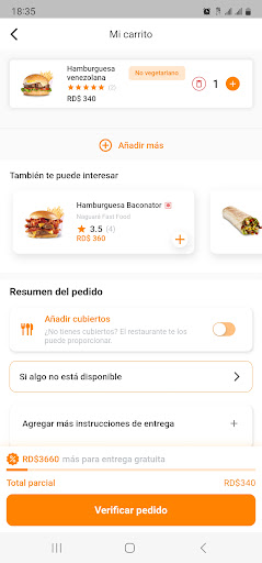 Yummies: Food Delivery Screen 3