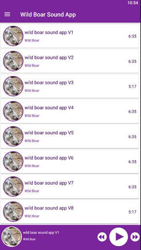 Wild Boar Sounds App Screen 3