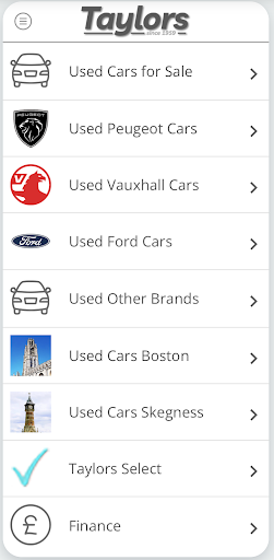 Taylors Motor Group Screen 3