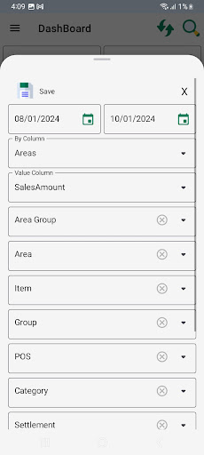 Hotelware POS Statistics Screen 3