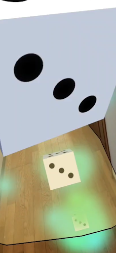 Android application サイコロCUBE AR screenshort