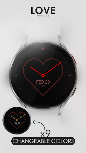 Love minimal watch face Screen 2