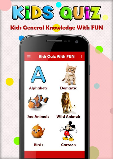 Android application Kids General Knowledge Quiz screenshort